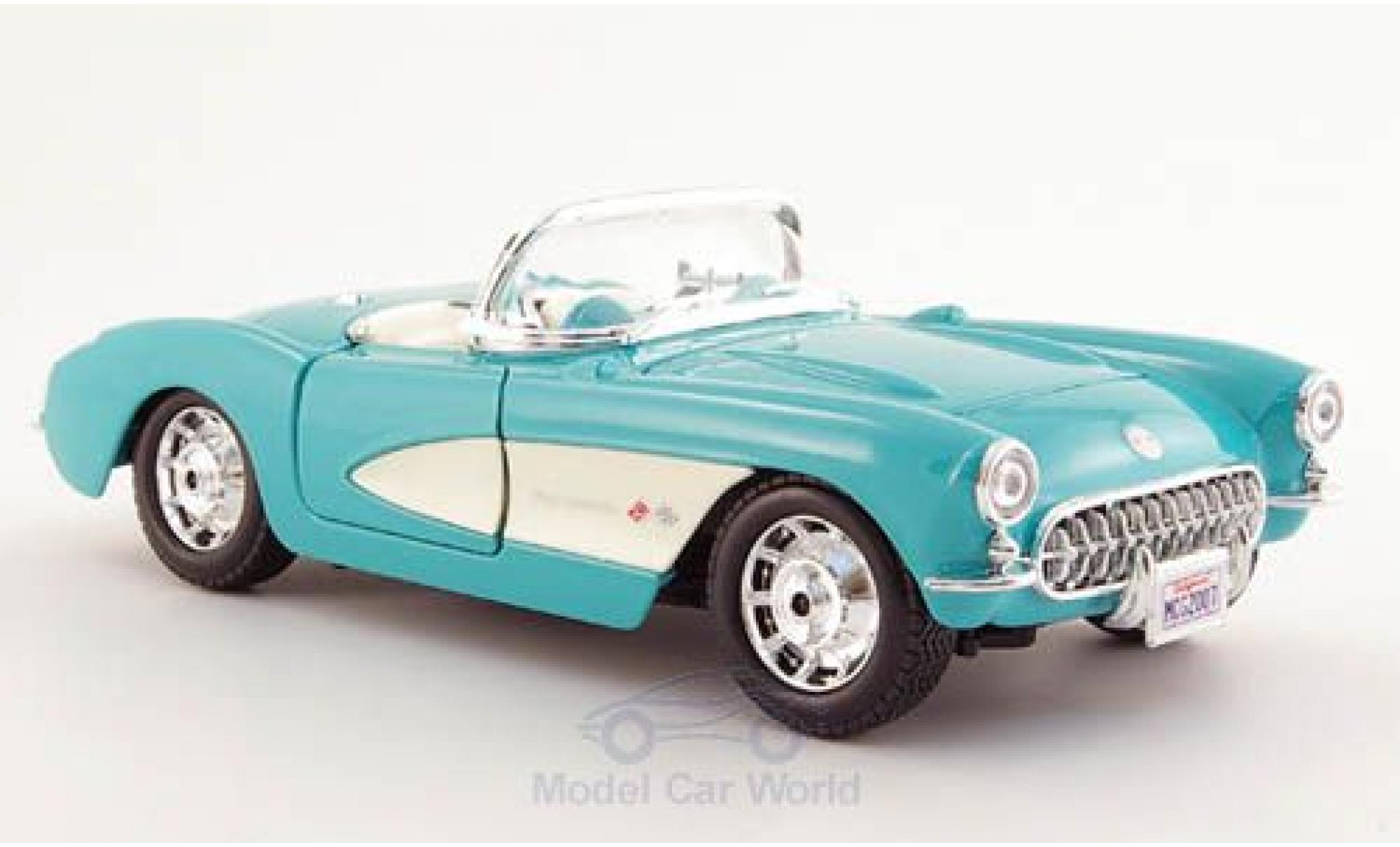 Chevrolet Corvette C1 1/24 Maisto t&uuml;rkis/white 1957 diecast model cars