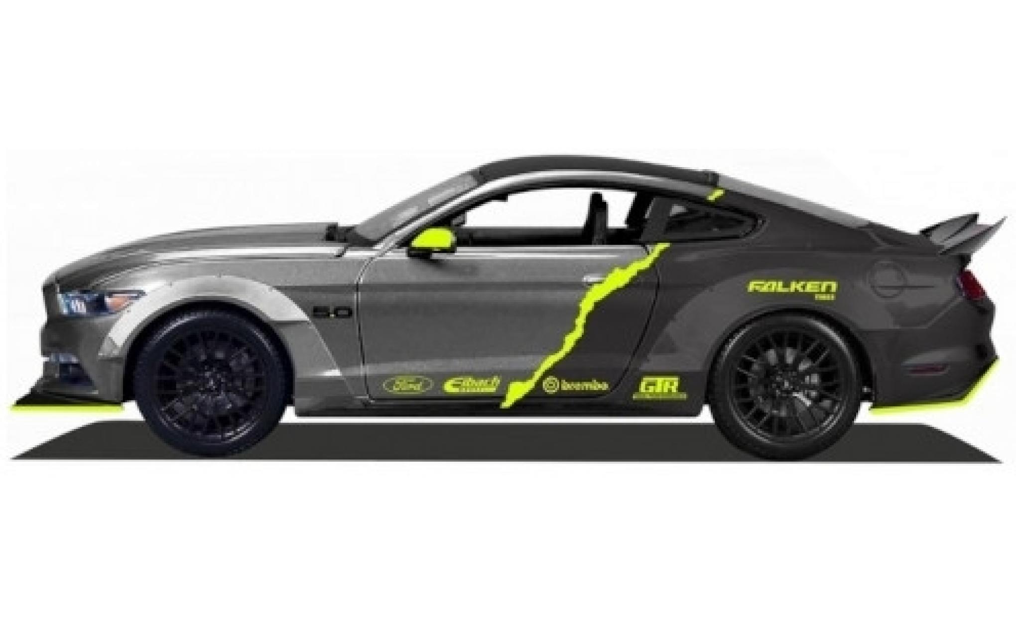 Ford Mustang 1/18 Maisto GT metallic grey/Dekor 2015 diecast model cars