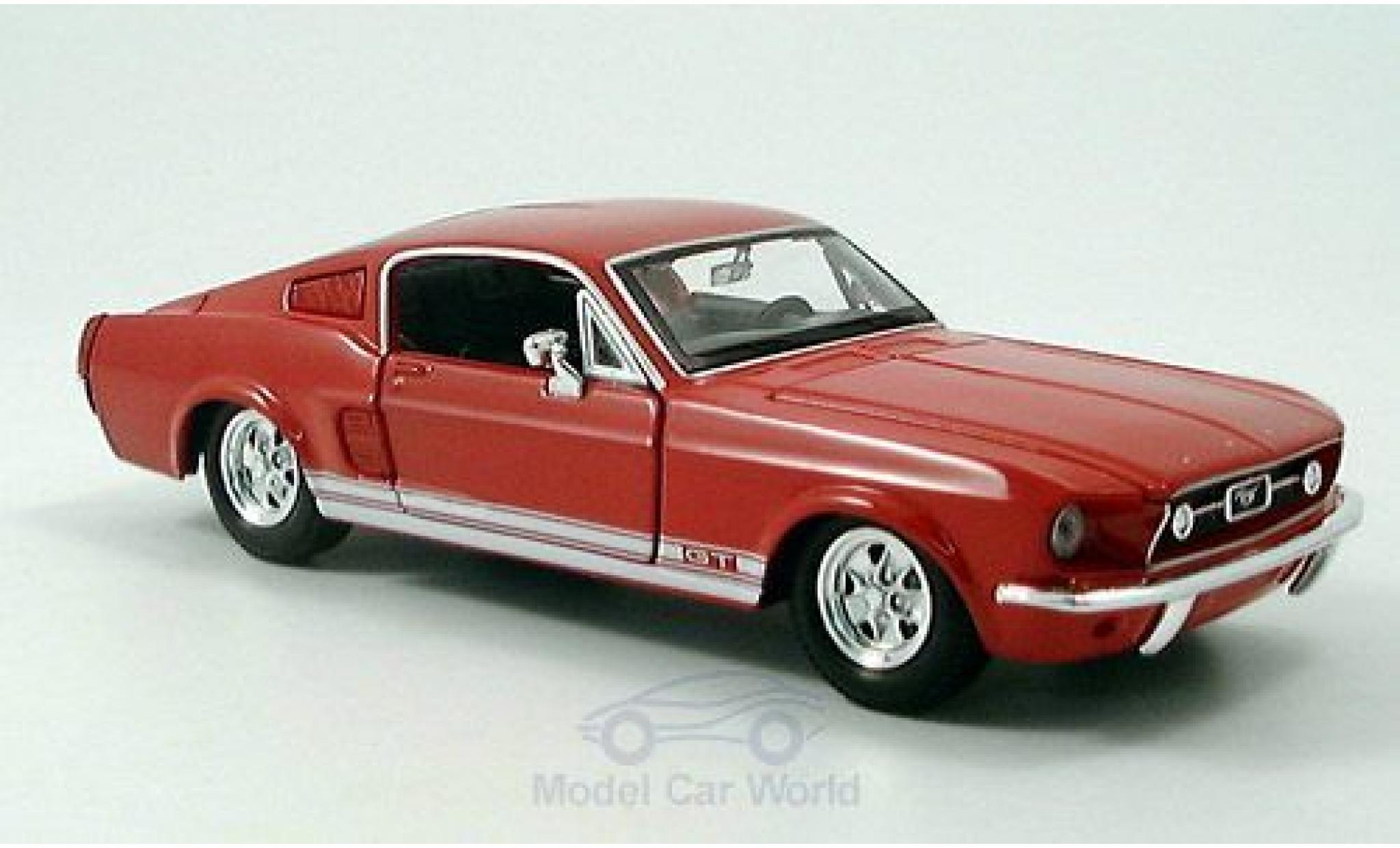 Ford Mustang 1/24 Maisto GT red 1967 diecast model cars