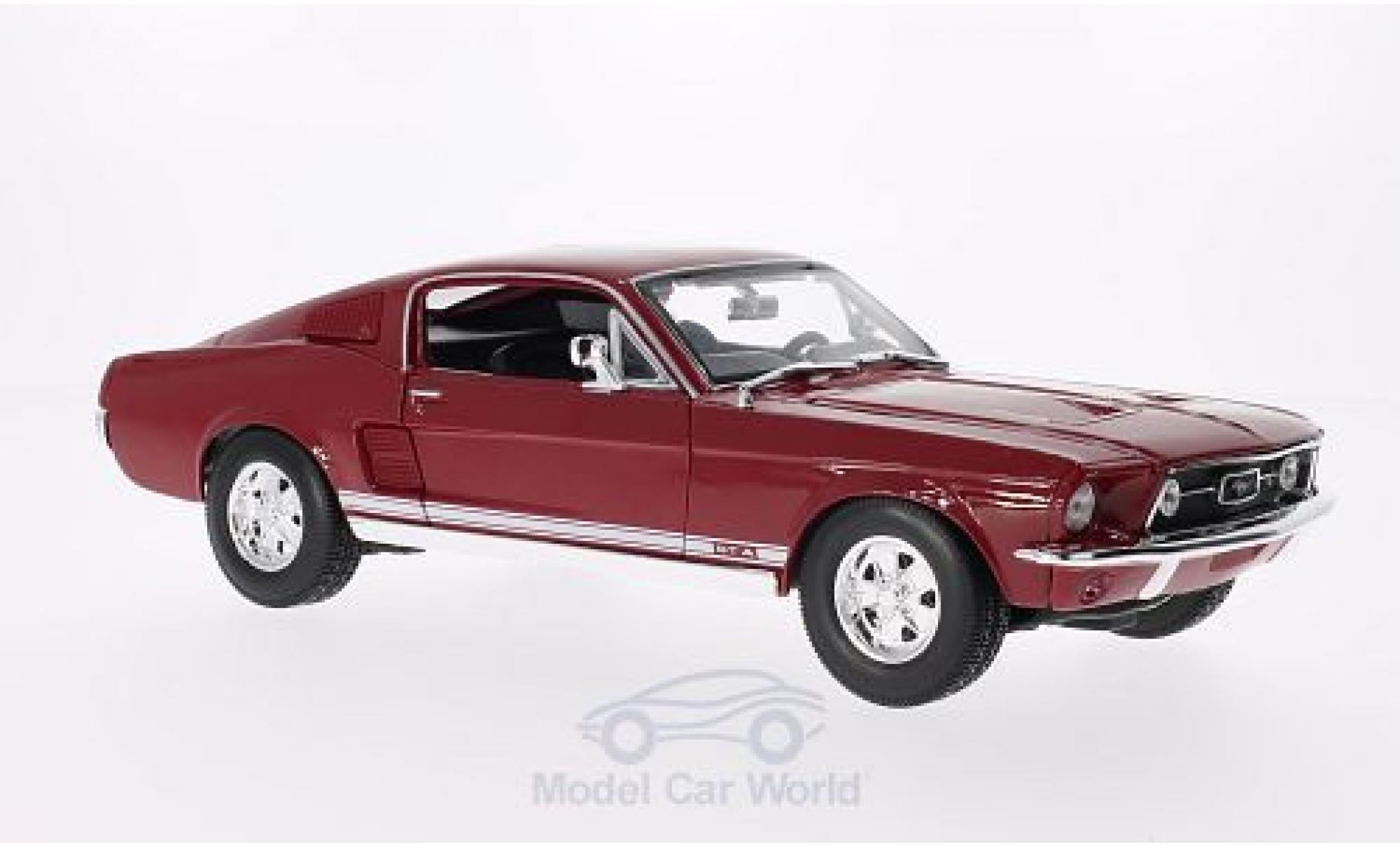 Ford Mustang 1/18 Maisto GTA Fastback red 1967 diecast model cars