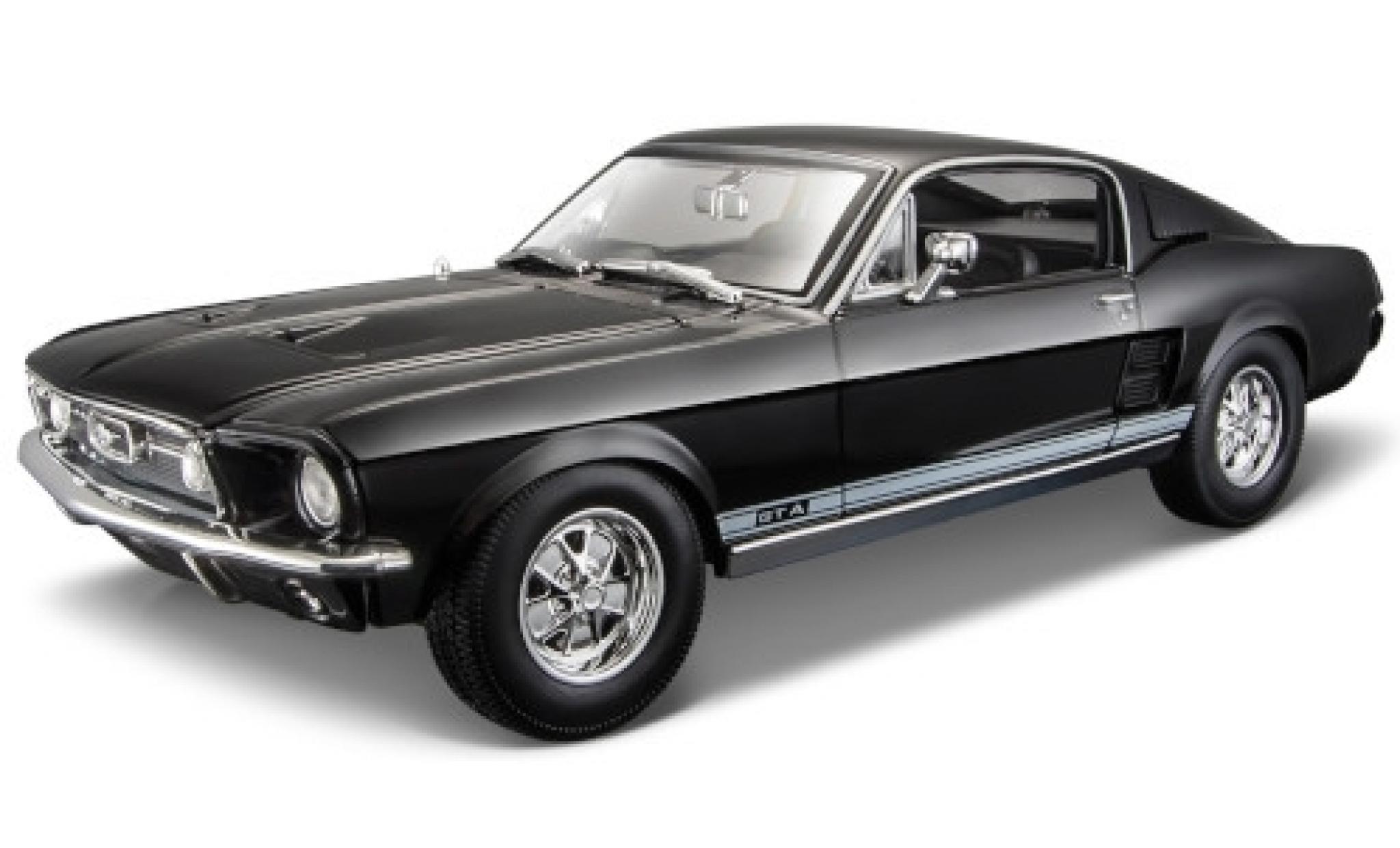 Ford Mustang 1/18 Maisto GTA Fastback black 1967 diecast model cars