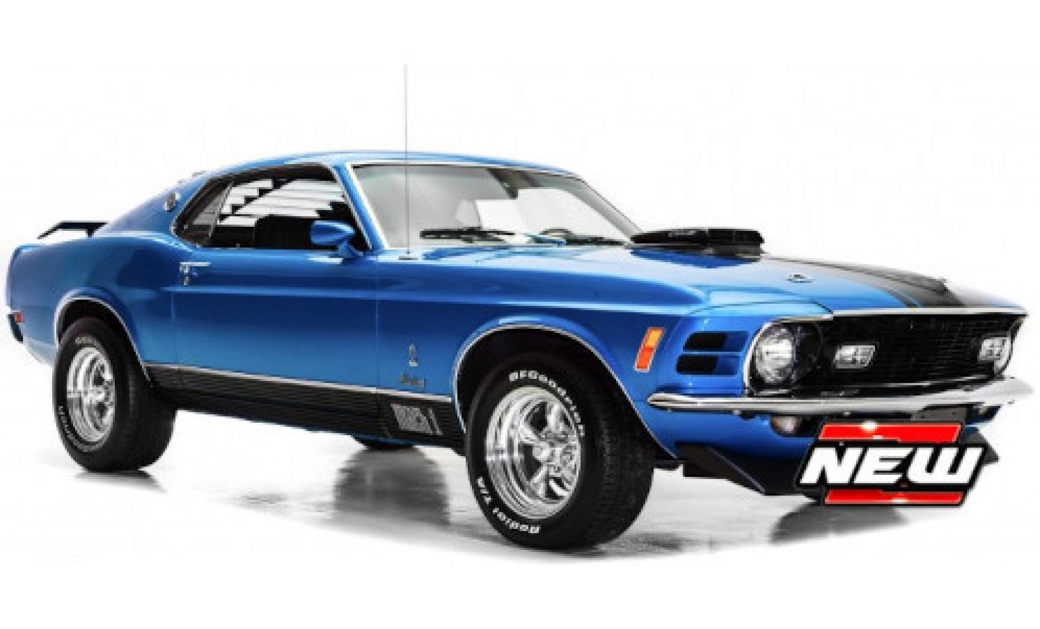 Ford Mustang 1/18 Maisto MACH 1 blue/black 1970 diecast model cars