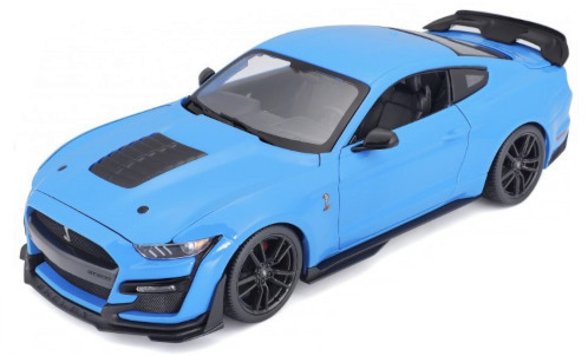 Ford Mustang 1/18 Maisto Shelby GT500 blue 2020 diecast model cars