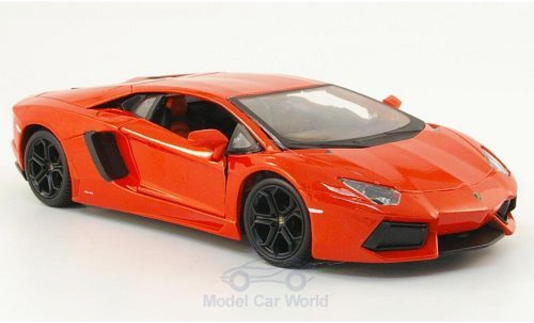 Lamborghini Aventador LP700-4 1/24 Maisto LP700-4 metallic orange 2011 diecast model cars