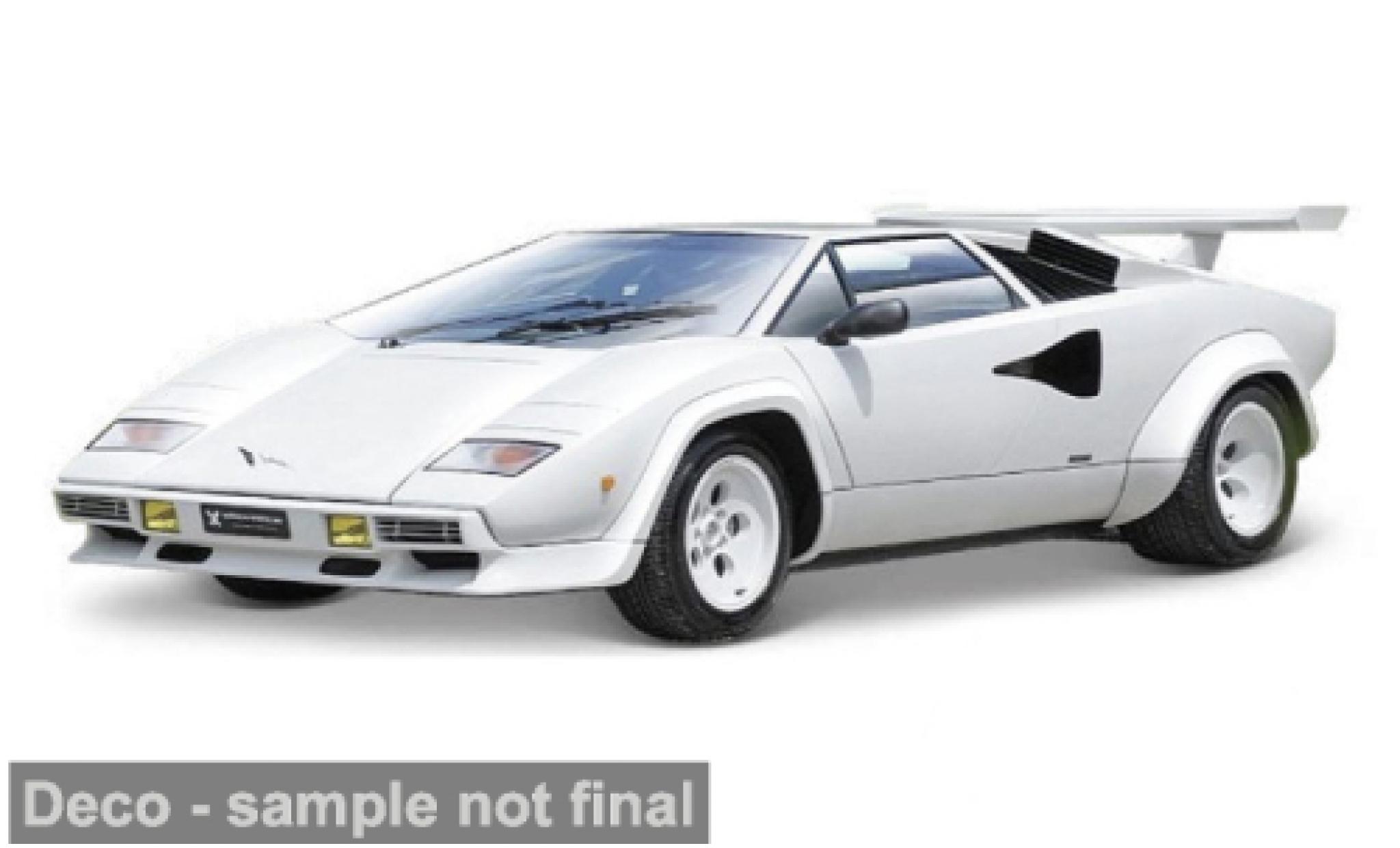 Lamborghini Countach 1/64 Maisto white 1:64 diecast model cars