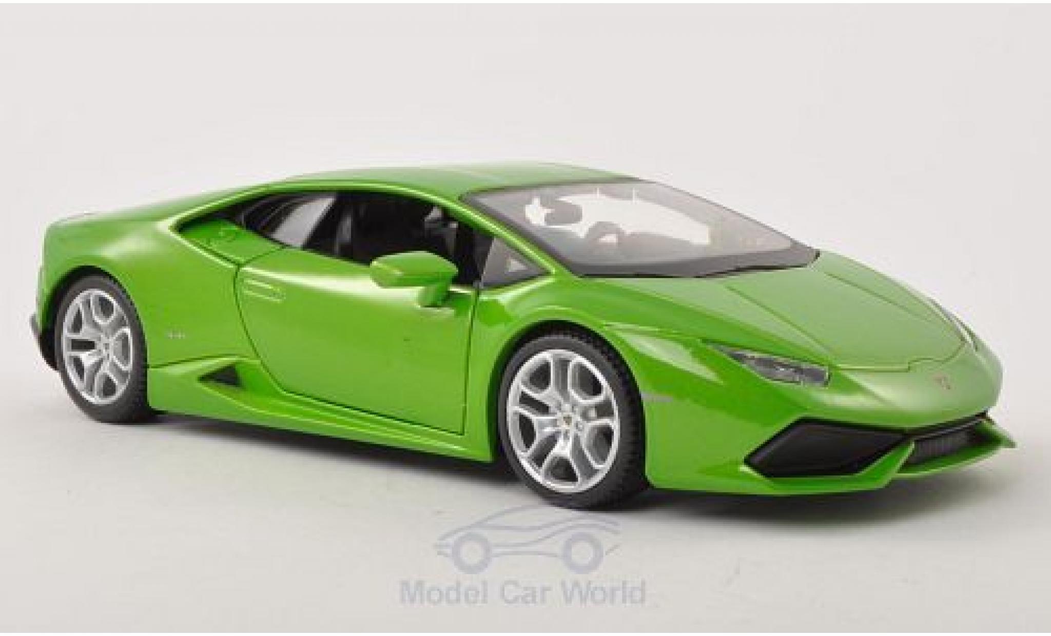 Lamborghini Huracan 1/24 Maisto LP 610-4 green 2014 diecast model cars