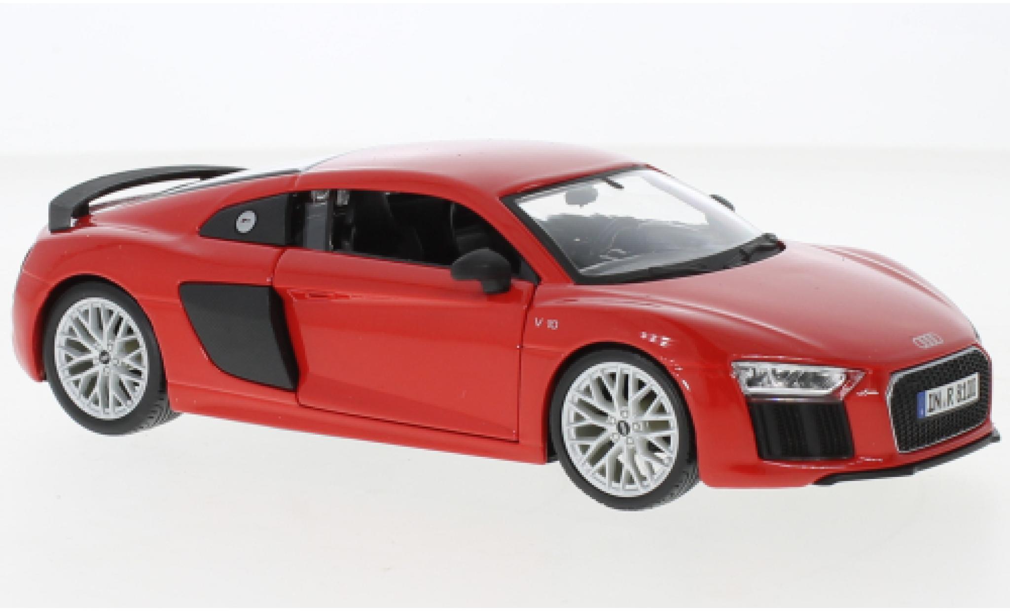 Audi R8 1/24 Maisto V10 Plus red clair diecast model cars
