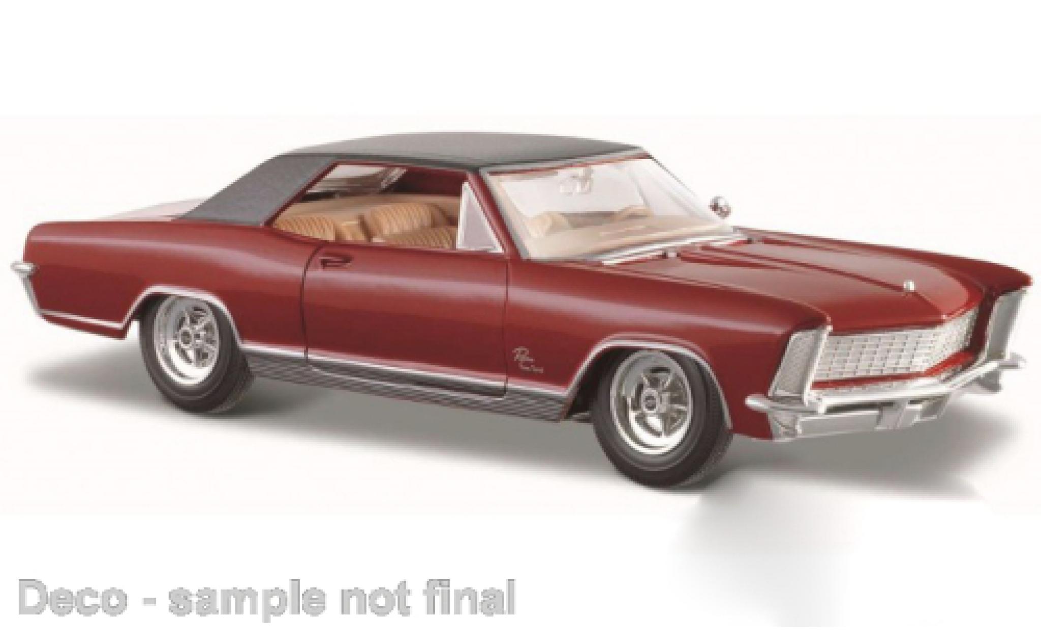 Buick Riviera 1/24 Maisto red/black 1965 diecast model cars