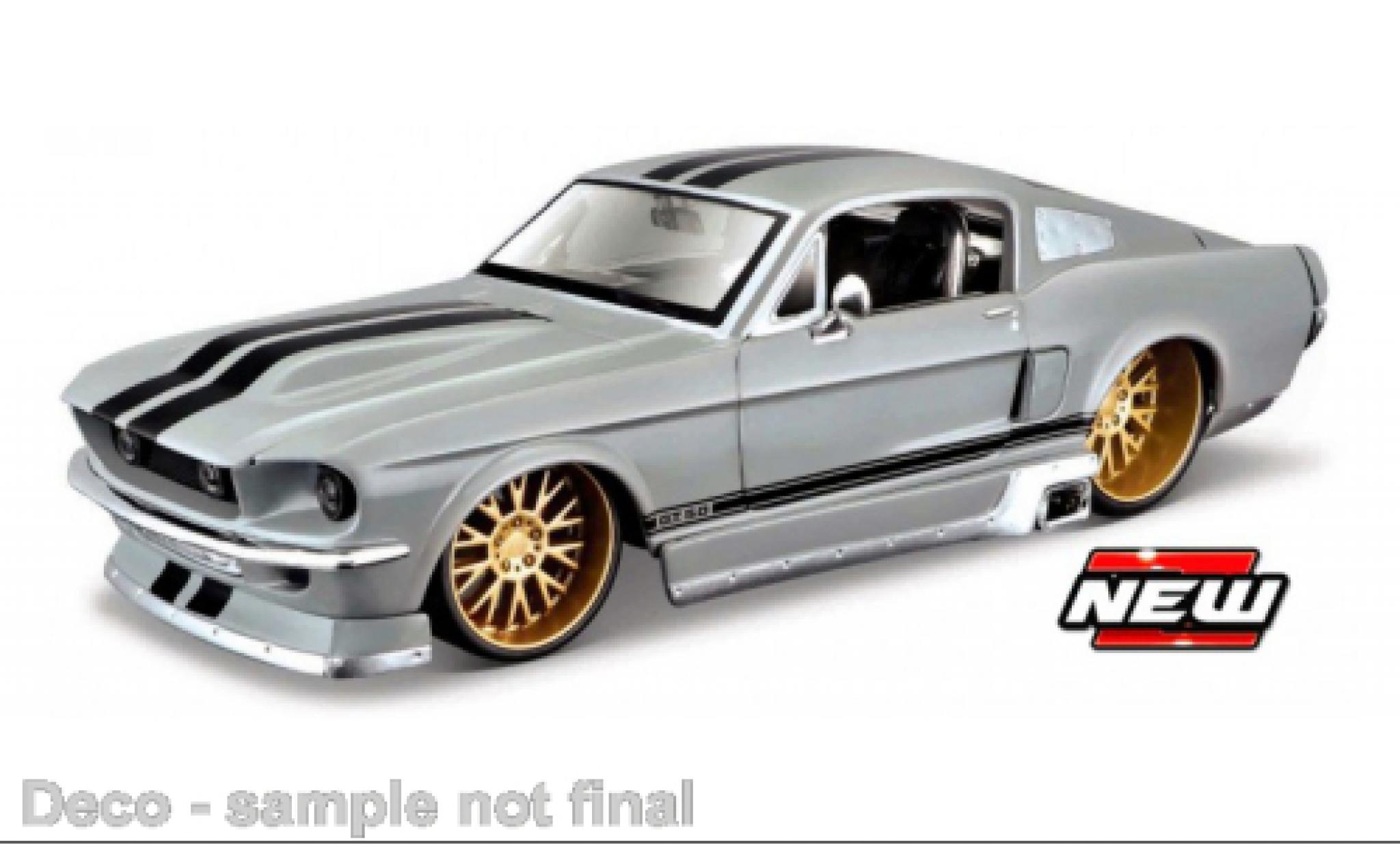 Ford Mustang 1/24 Maisto GT grey/black 1967 diecast model cars