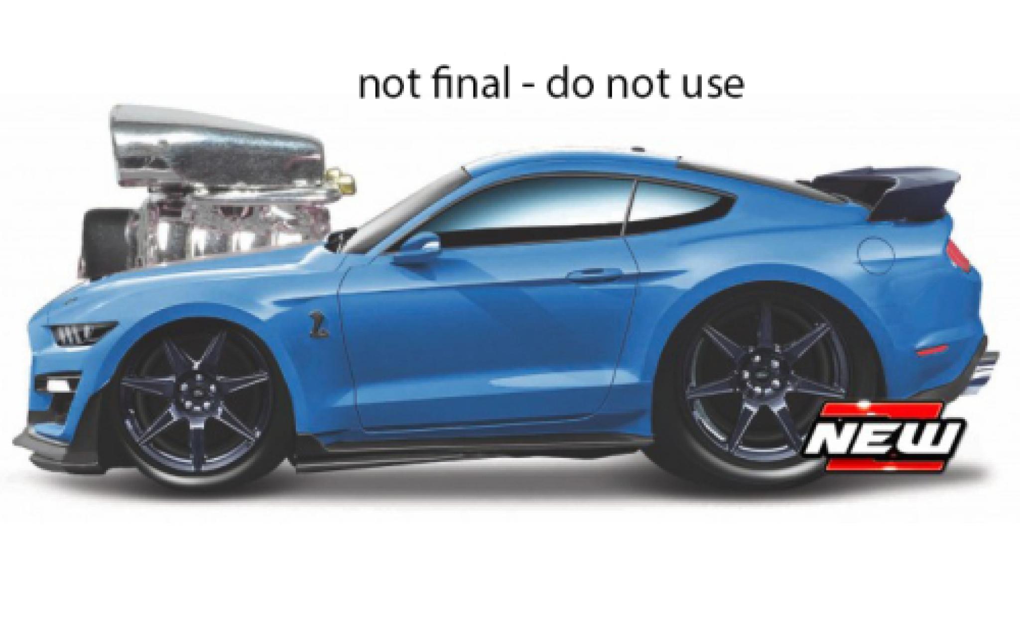 Shelby GT 500 1/64 Maisto Ford Mustang metallise blue 2020 diecast model cars