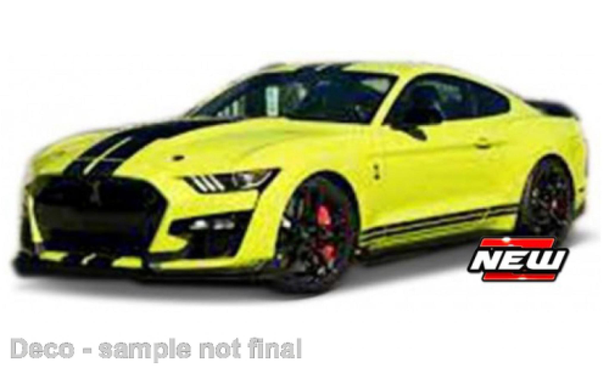 Shelby GT 1/18 Maisto Ford Mustang 500 yellow/black 2020 diecast model cars
