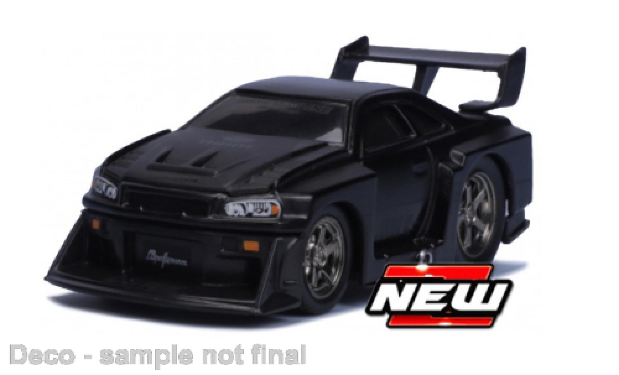 Nissan Skyline 1/64 Maisto GT-R (R34) matte noir 1999 diecast model cars