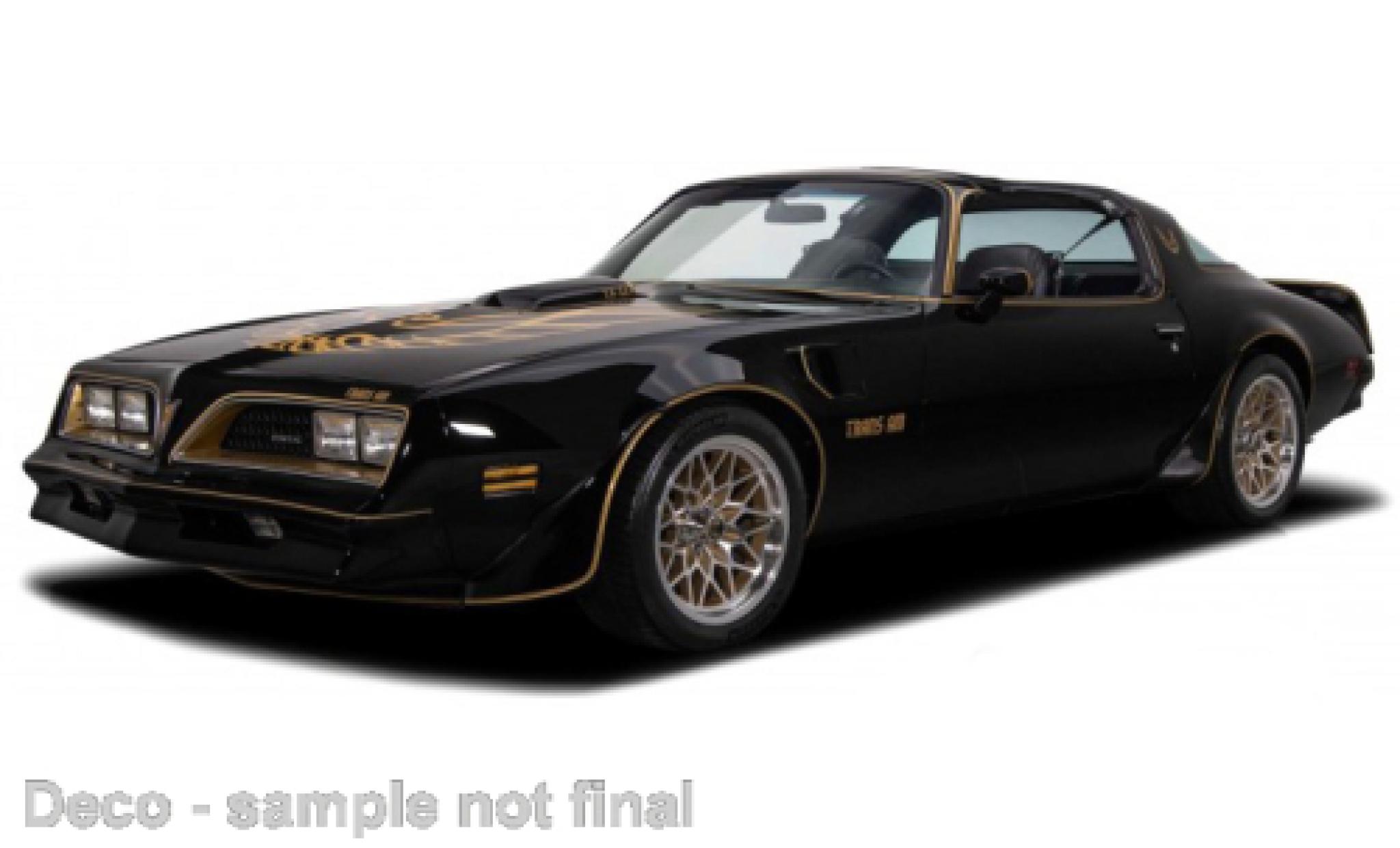 Pontiac Firebird 1/18 Maisto Trans Am black/dor&eacute; 1978 diecast model cars