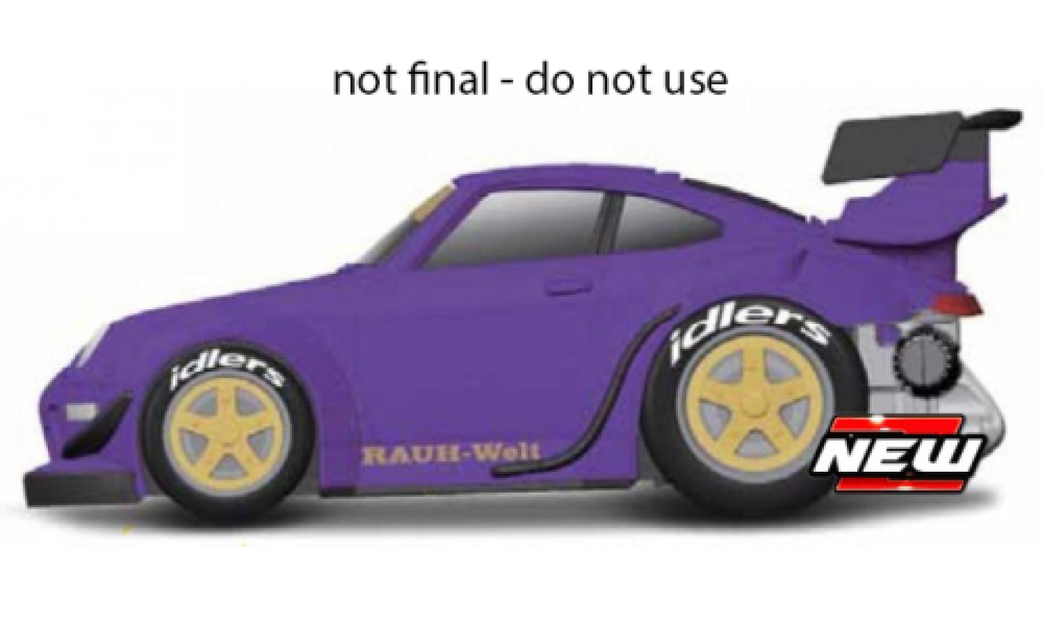 Porsche 993 RWB 1/64 Maisto 911  purple diecast model cars