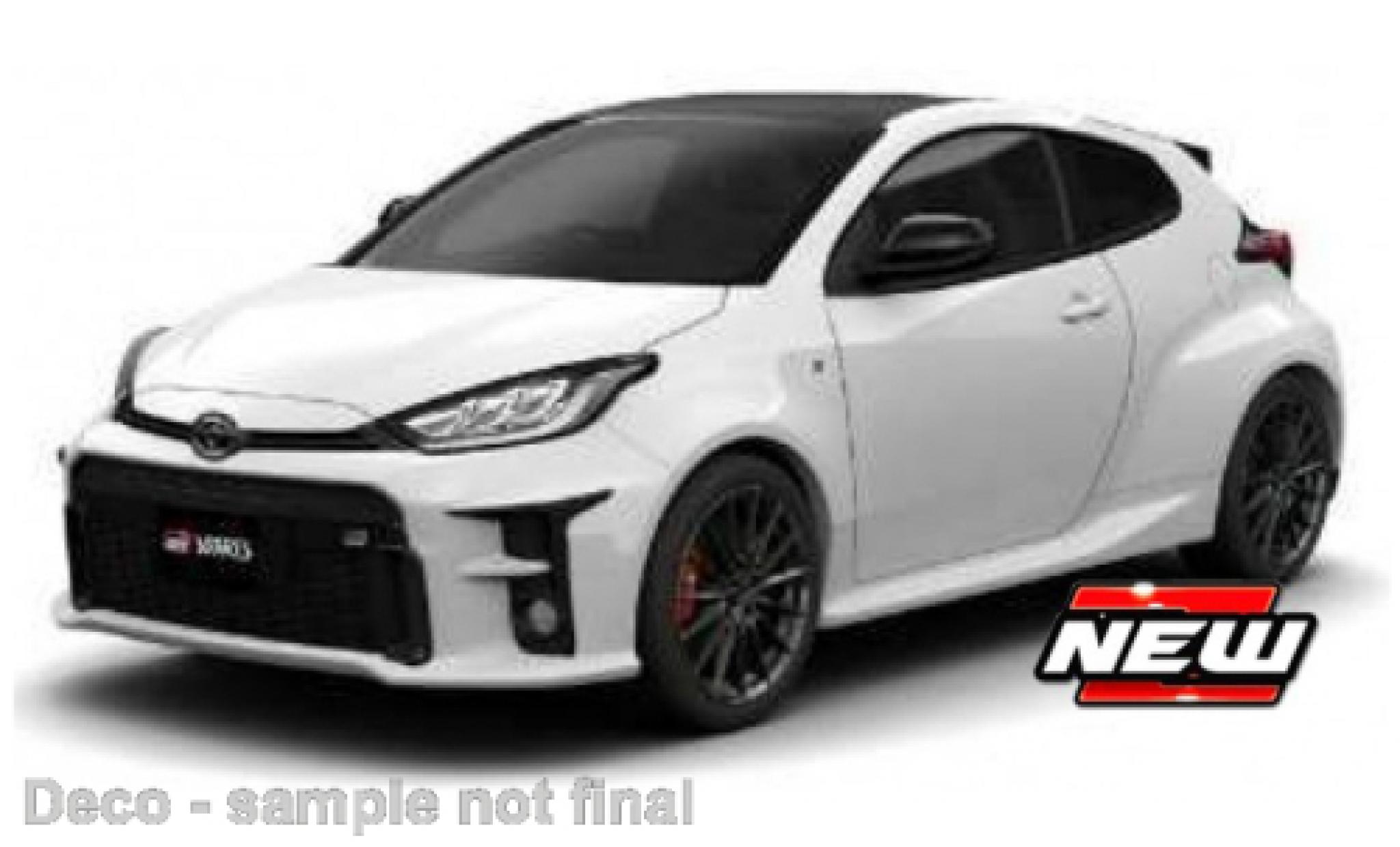 Toyota Yaris 1/24 Maisto GR white 2021 diecast model cars