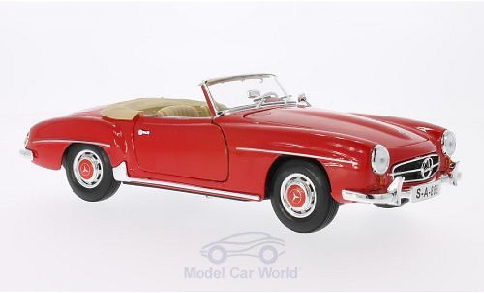 Mercedes 190 SL 1/18 Maisto SL red 1955 diecast model cars