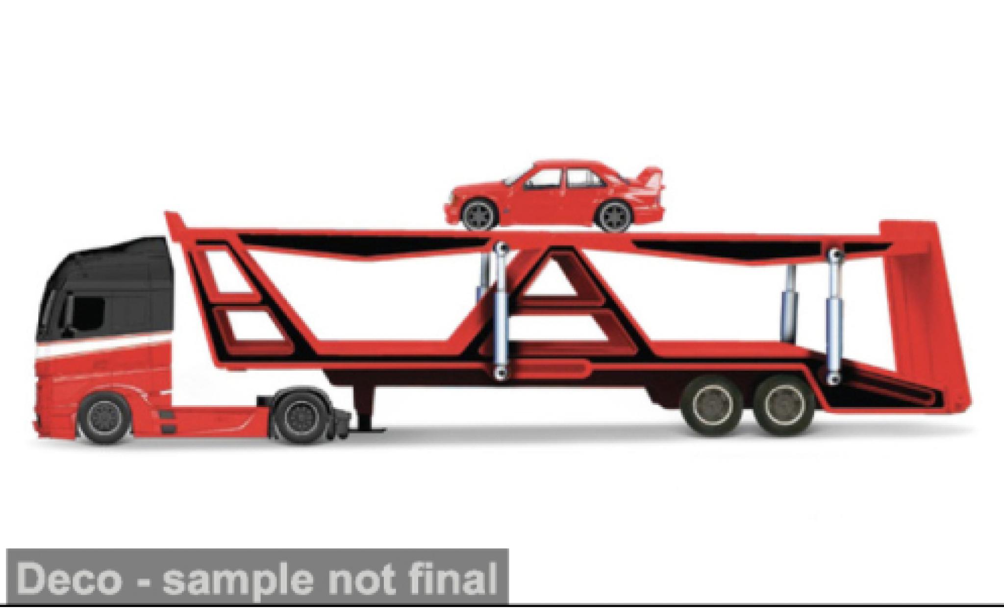 Mercedes Actros 1/64 Maisto 1851 red/black 1:64 diecast model cars