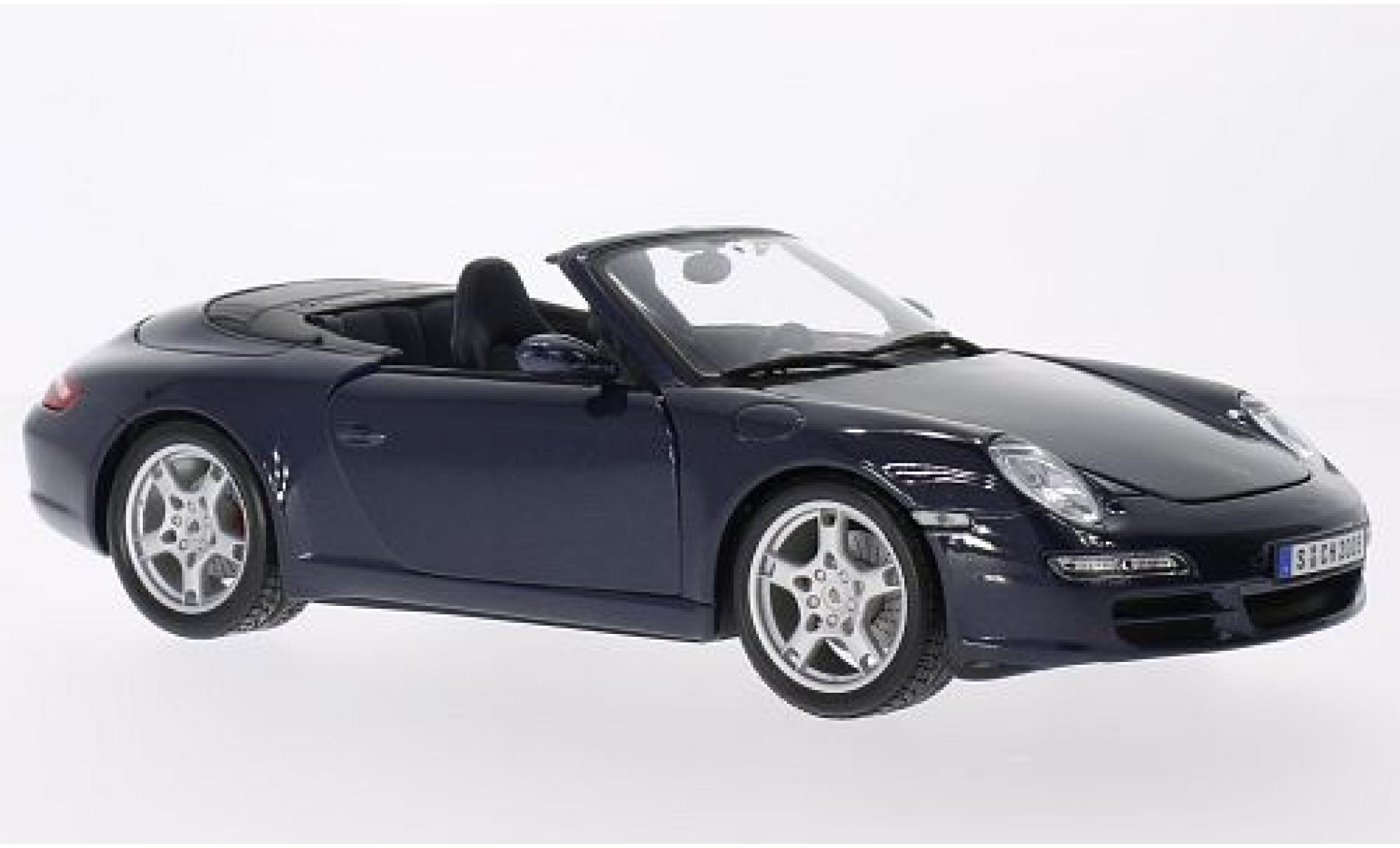 Porsche 997 S 1/18 Maisto 911 () Carrera S Convertible metallic blue diecast model cars