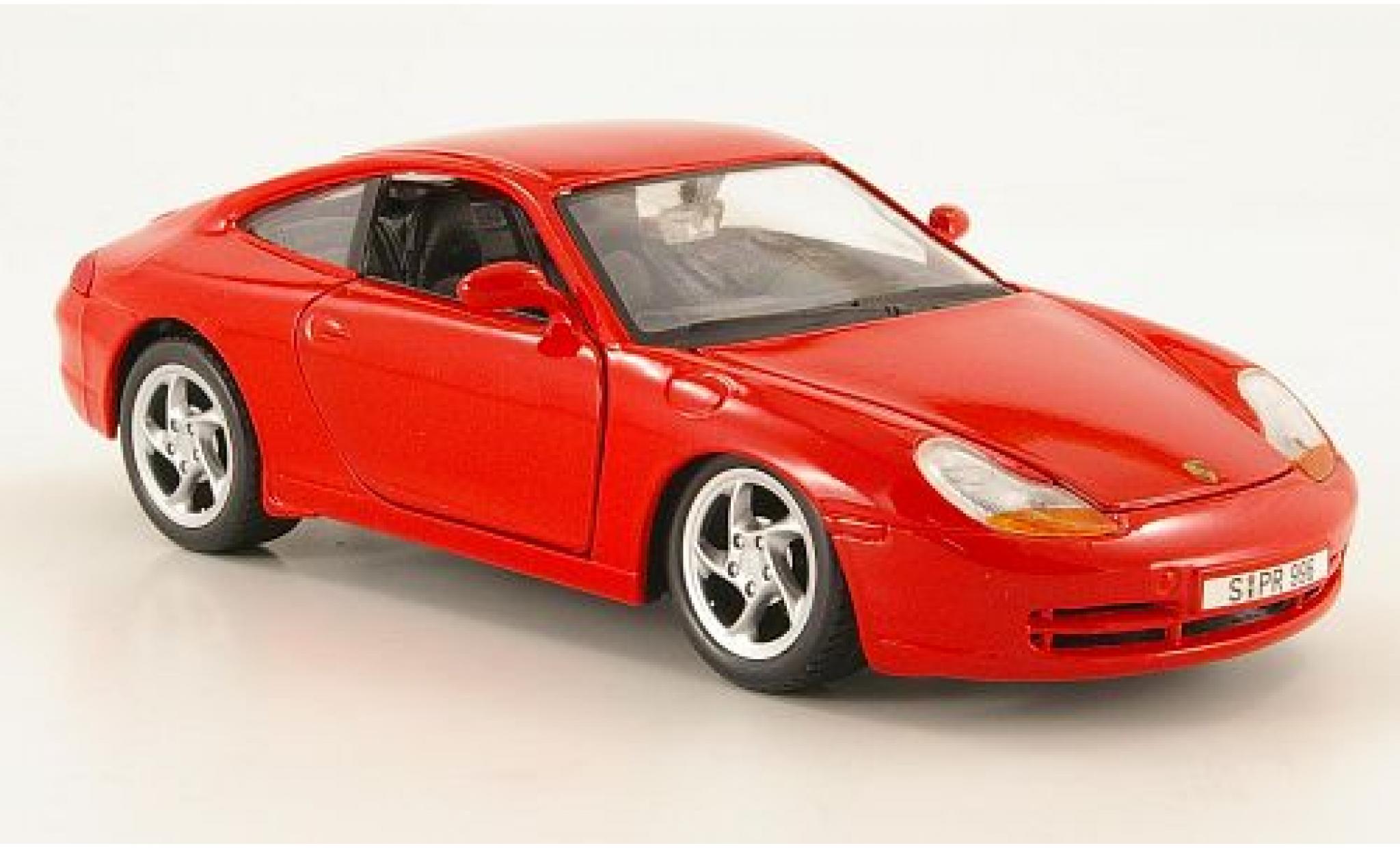 Porsche 996 1/24 Maisto 911 Carrera red 1997 sans Vitrine diecast model cars