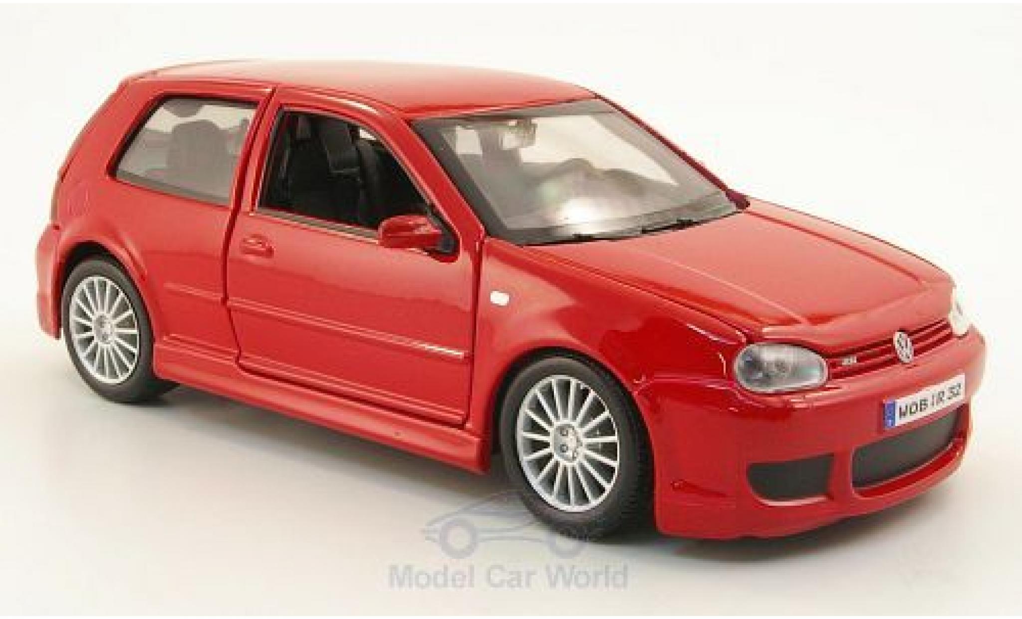 Volkswagen Golf V 1/24 Maisto IV R32 red 2006 diecast model cars