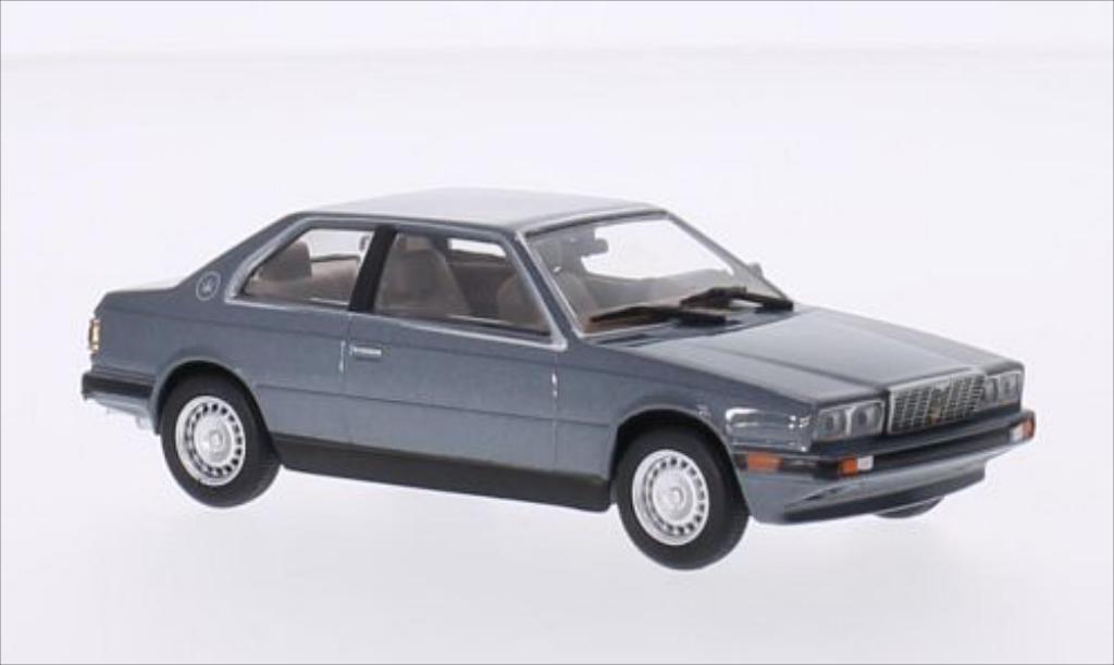 Maserati Biturbo 1/43 WhiteBox metallic grey diecast model cars