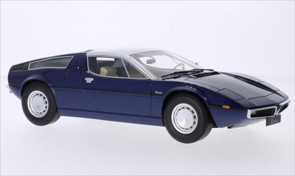Maserati Bora 1/18 Minichamps metallic blue/grey 1970 diecast model cars