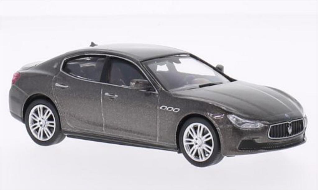 Maserati Ghibli 1/43 WhiteBox metallic grey 2013 diecast model cars