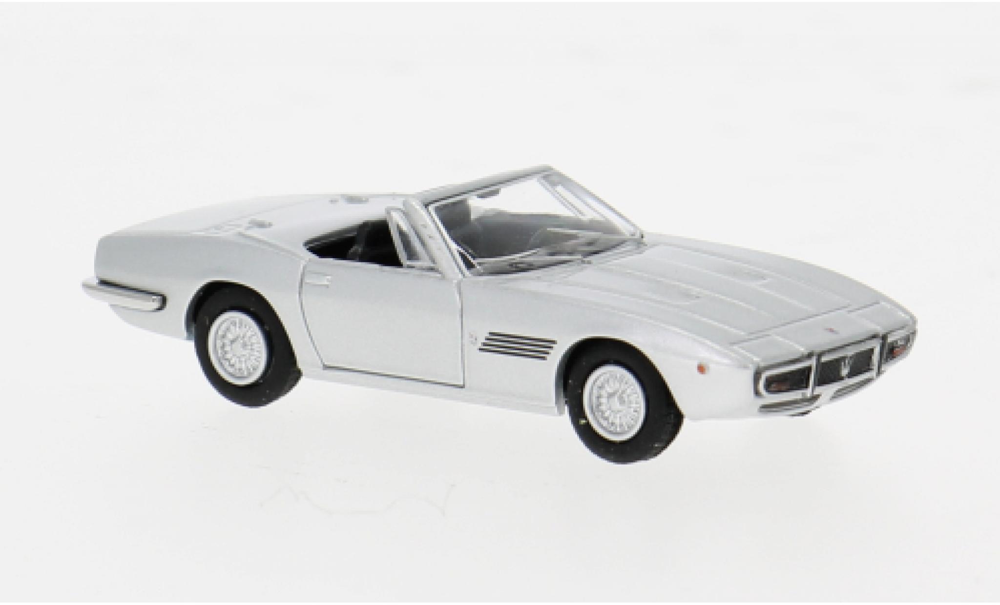 Maserati Ghibli 1/87 Minichamps Spyder silver 1969 1:87 diecast model cars