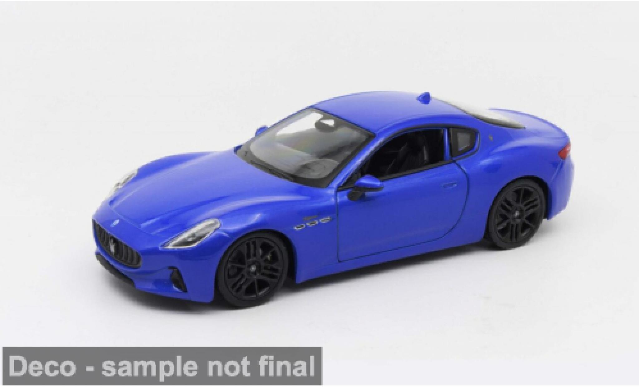Maserati Gran Turismo 1/24 Welly Folgore blue 2023 1:24 diecast model cars