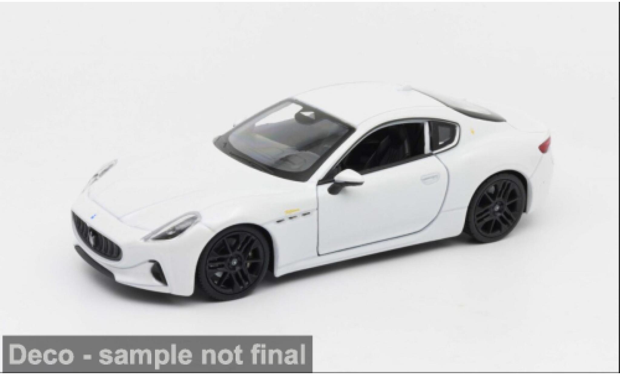 Maserati Gran Turismo 1/24 Welly Folgore white 2023 1:24 diecast model cars