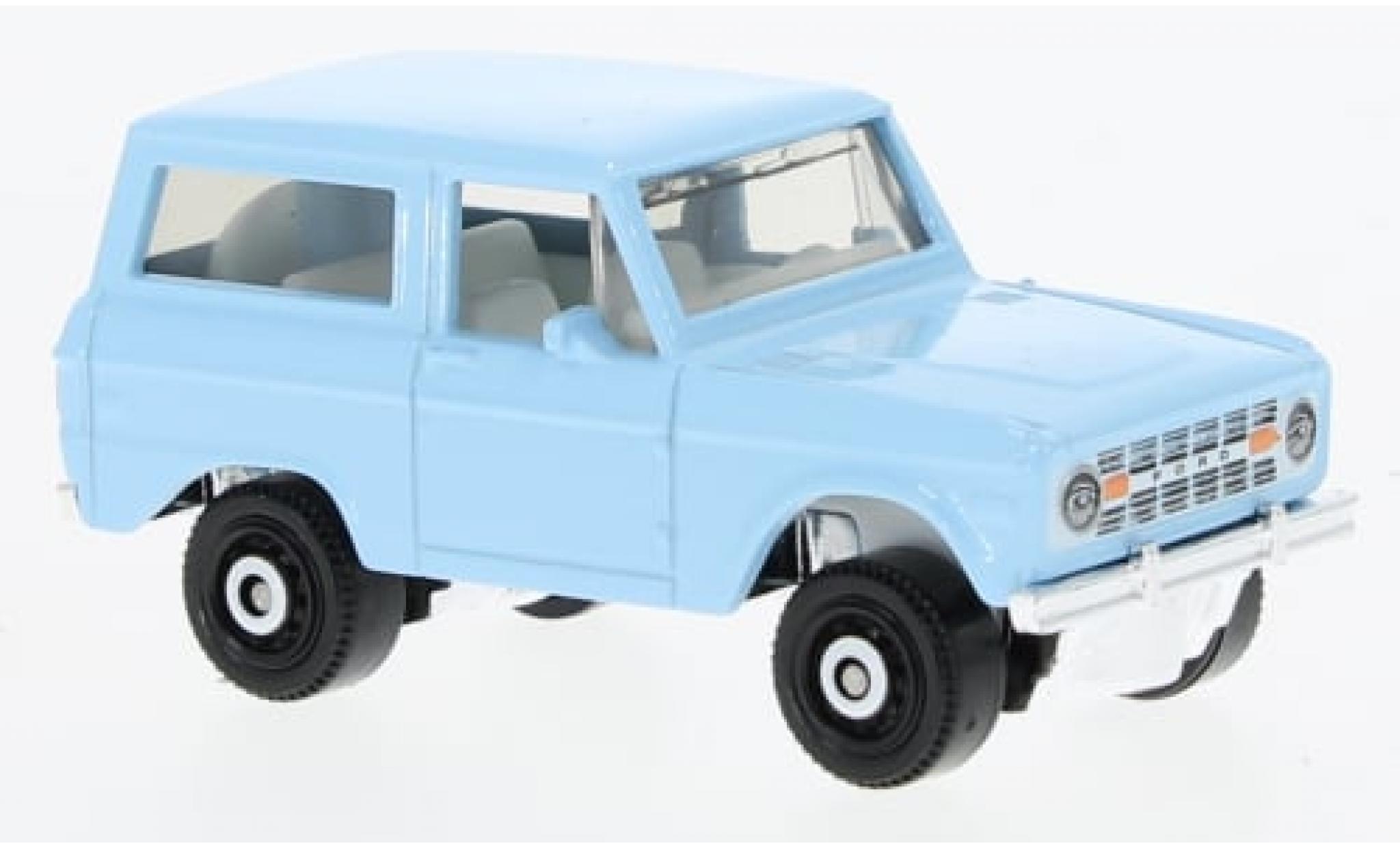 Ford Bronco 1/64 Matchbox blue 1970 1:64 diecast model cars