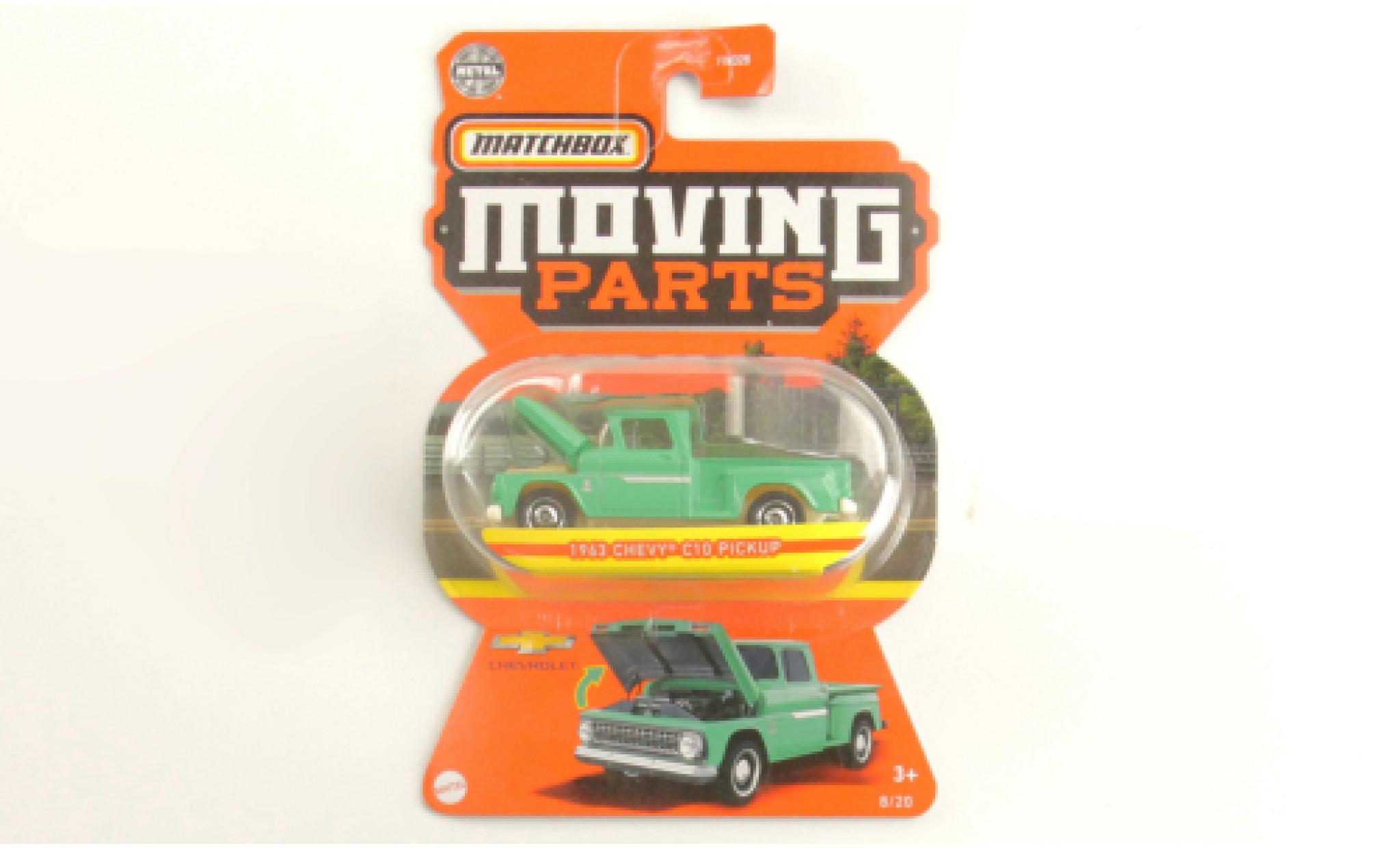 Chevrolet C-10 1/64 Matchbox Pick Up la chaux 1963 diecast model cars