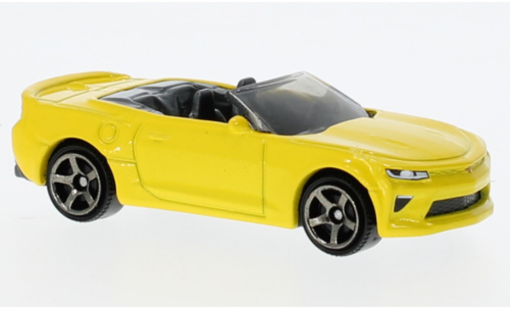 Chevrolet Camaro 1/64 Matchbox Convertible yellow 2016 diecast model cars