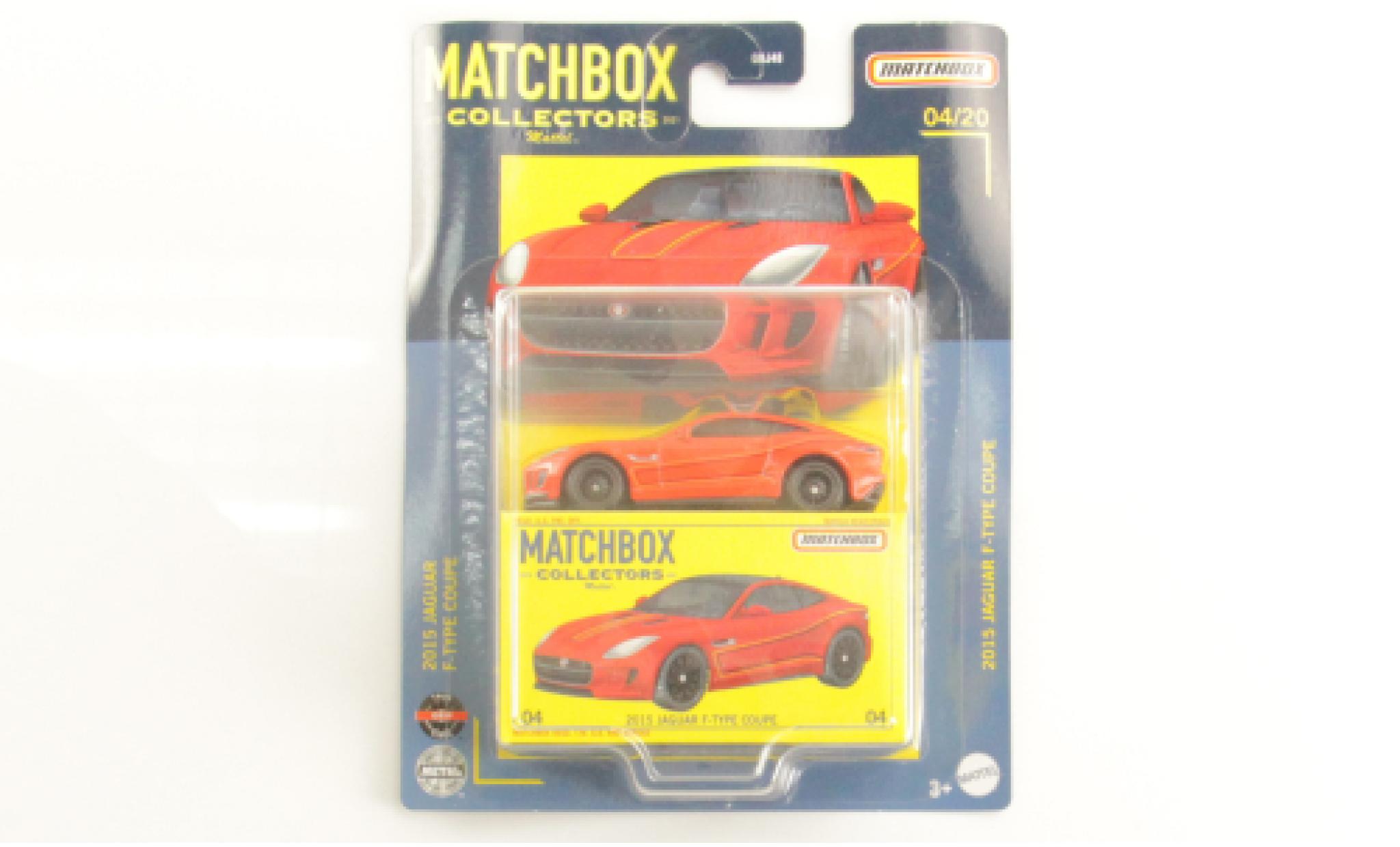 Jaguar F-Type 1/64 Matchbox red 2015 diecast model cars