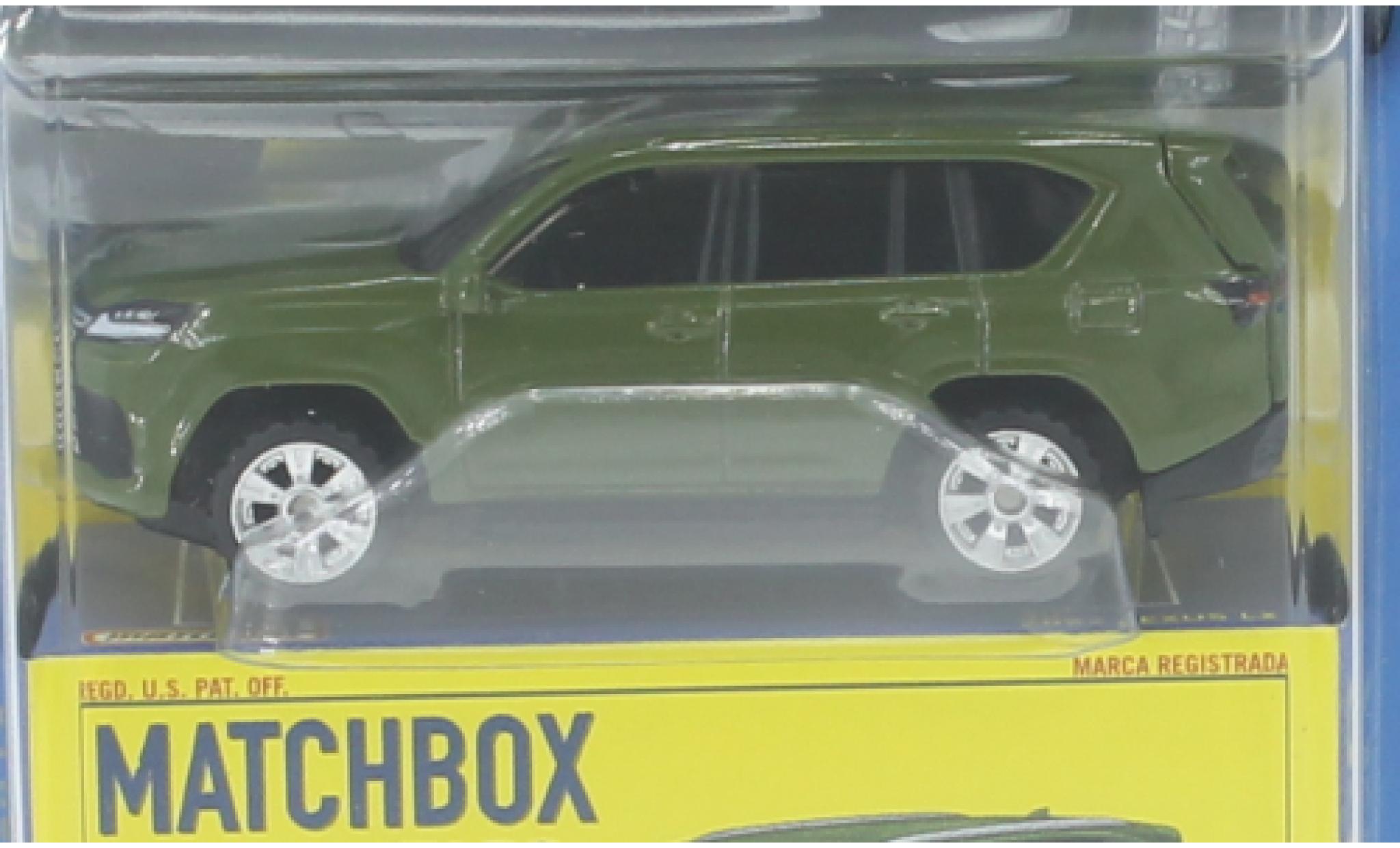 Lexus LX 1/64 Matchbox vert 2022 diecast model cars