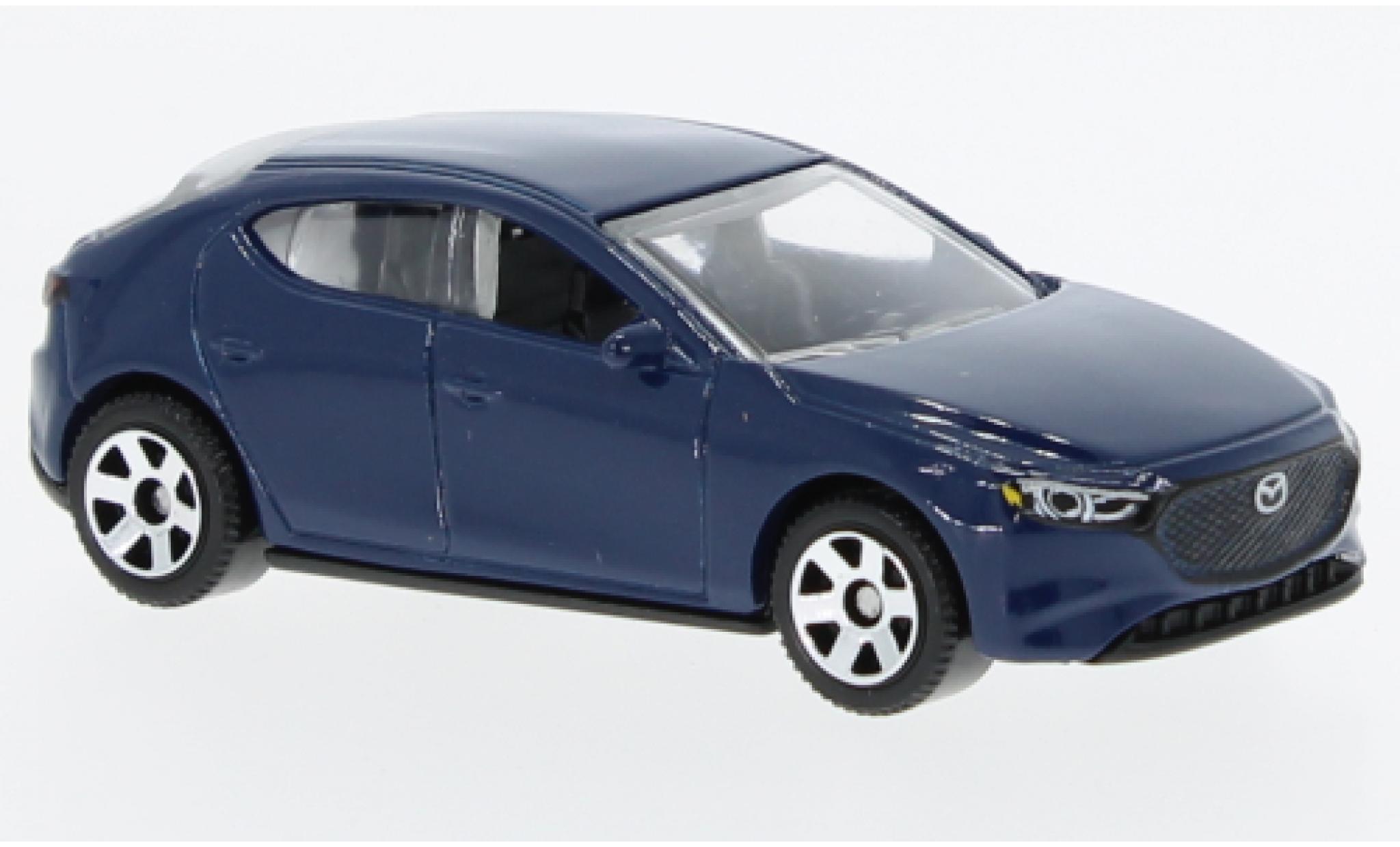 Mazda 3 1/64 Matchbox blue fonc&eacute; 2019 diecast model cars