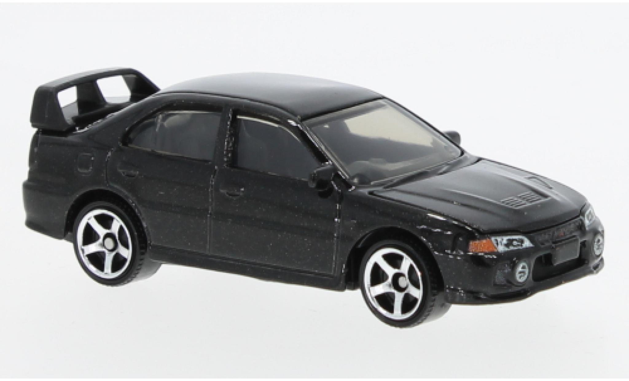 Mitsubishi Lancer 1/64 Matchbox EVO IV metallise black 1996 diecast model cars