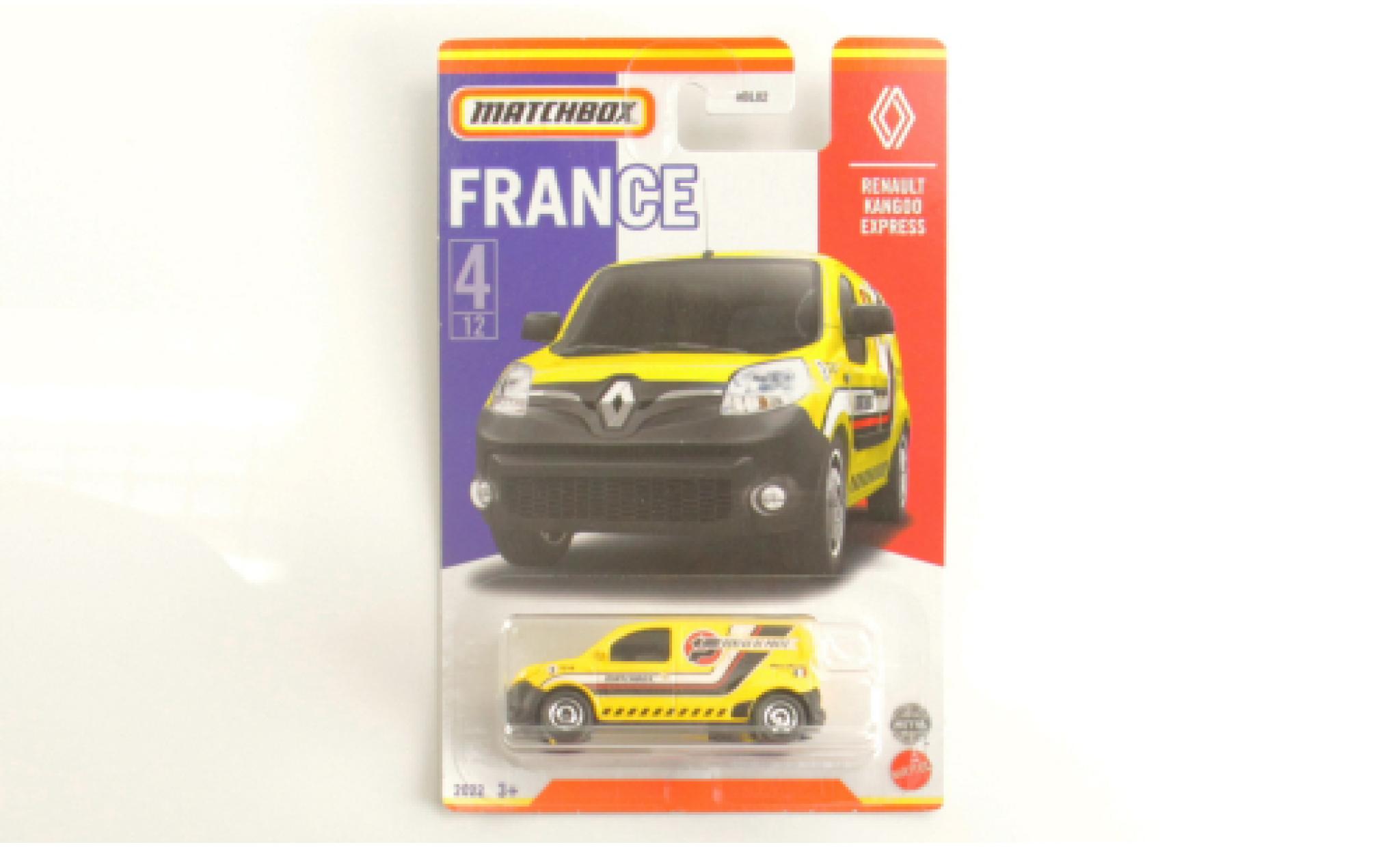 Renault Kangoo 1/64 Matchbox Express yellow diecast model cars