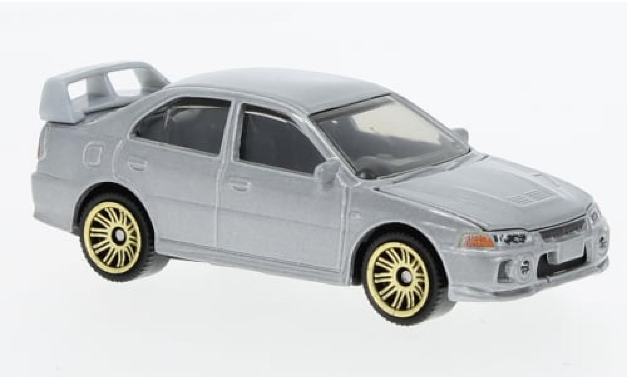 Mitsubishi Lancer 1/64 Matchbox Evolution IV metallise grey 1994 1:64 diecast model cars