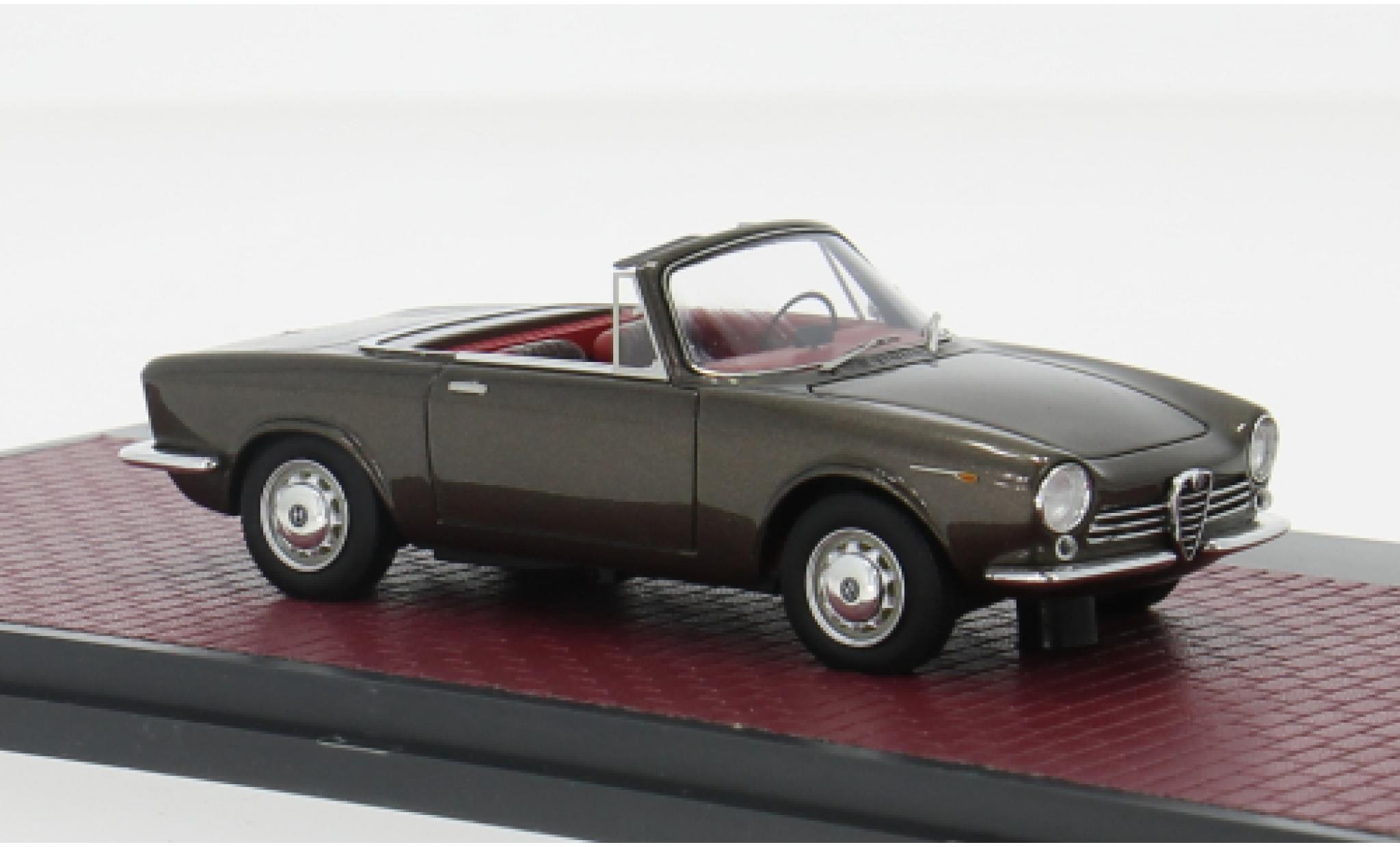 Alfa Romeo Giulia 1/43 Matrix GT Spider Predotipo brown 1963 1:43 diecast model cars