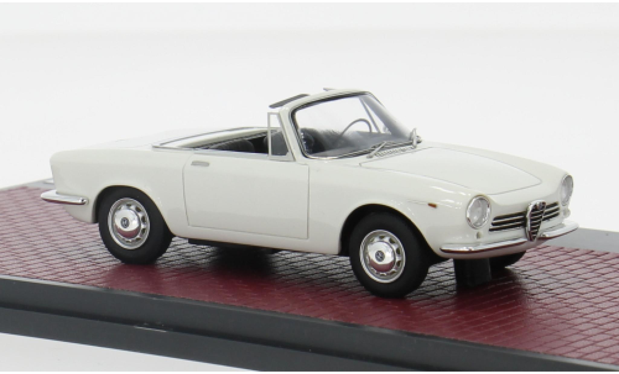 Alfa Romeo Giulia 1/43 Matrix GT Spider Predotipo white 1963 1:43 diecast model cars