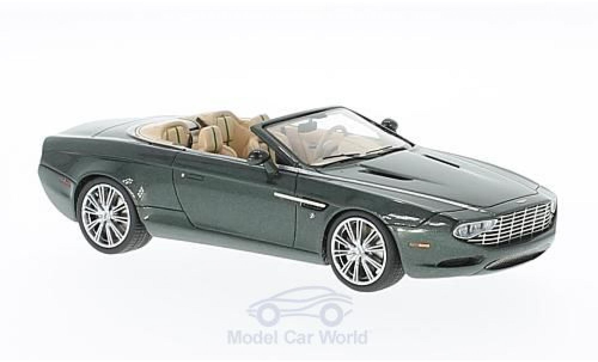 Aston Martin DB9 1/43 Matrix Spyder Centennial Zagato metallic green 2013 diecast model cars