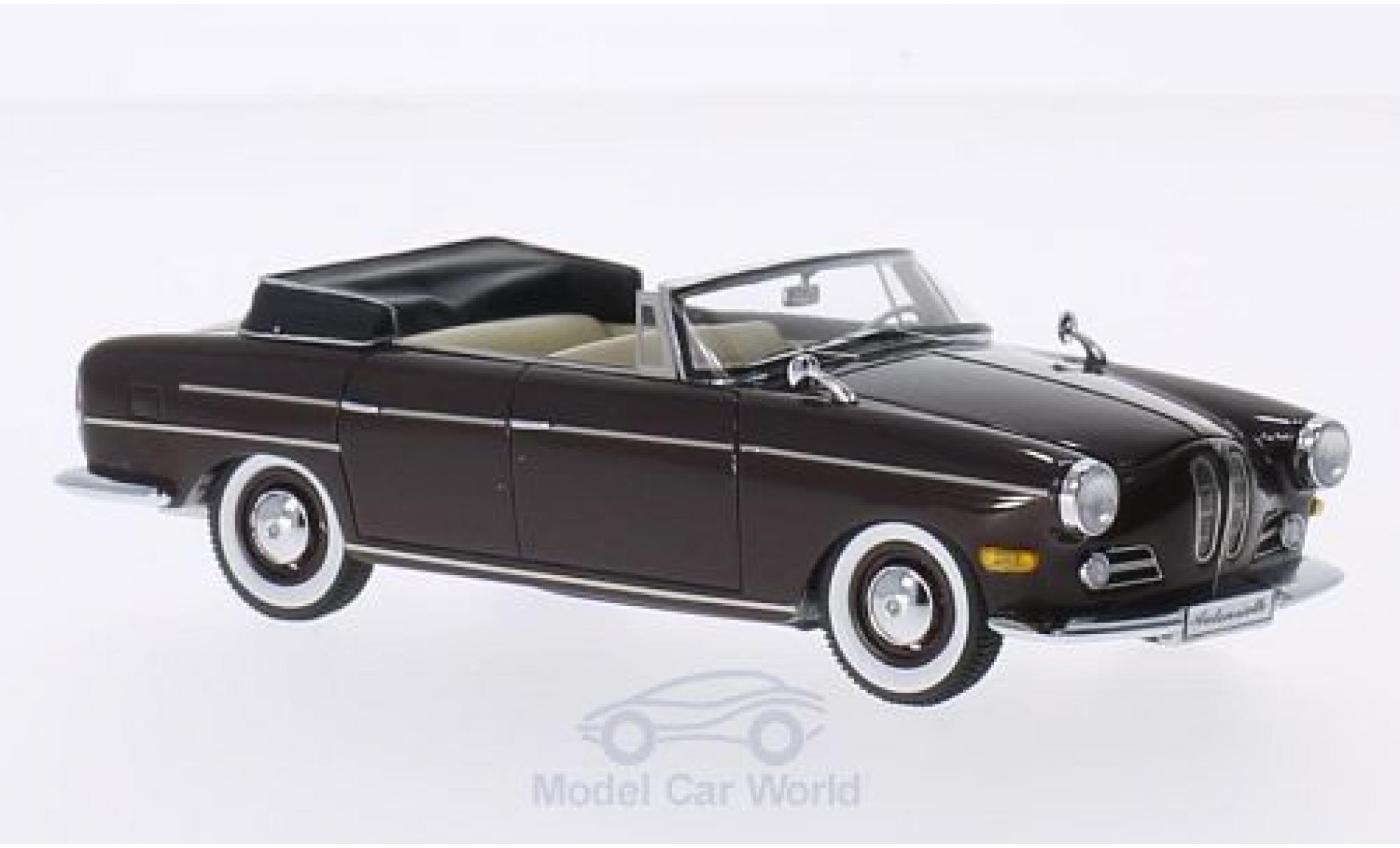Bmw 3200 1/43 Matrix Super Convertible brown 1959 by Autenrieth diecast model cars
