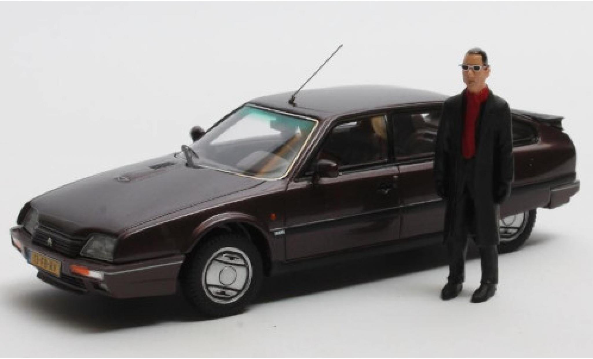 Citroen CX 1/43 Matrix 25 GTi Turbo 2 metallic purple 1986 Rotterdam Edition avec Figur: Jules D. diecast model cars