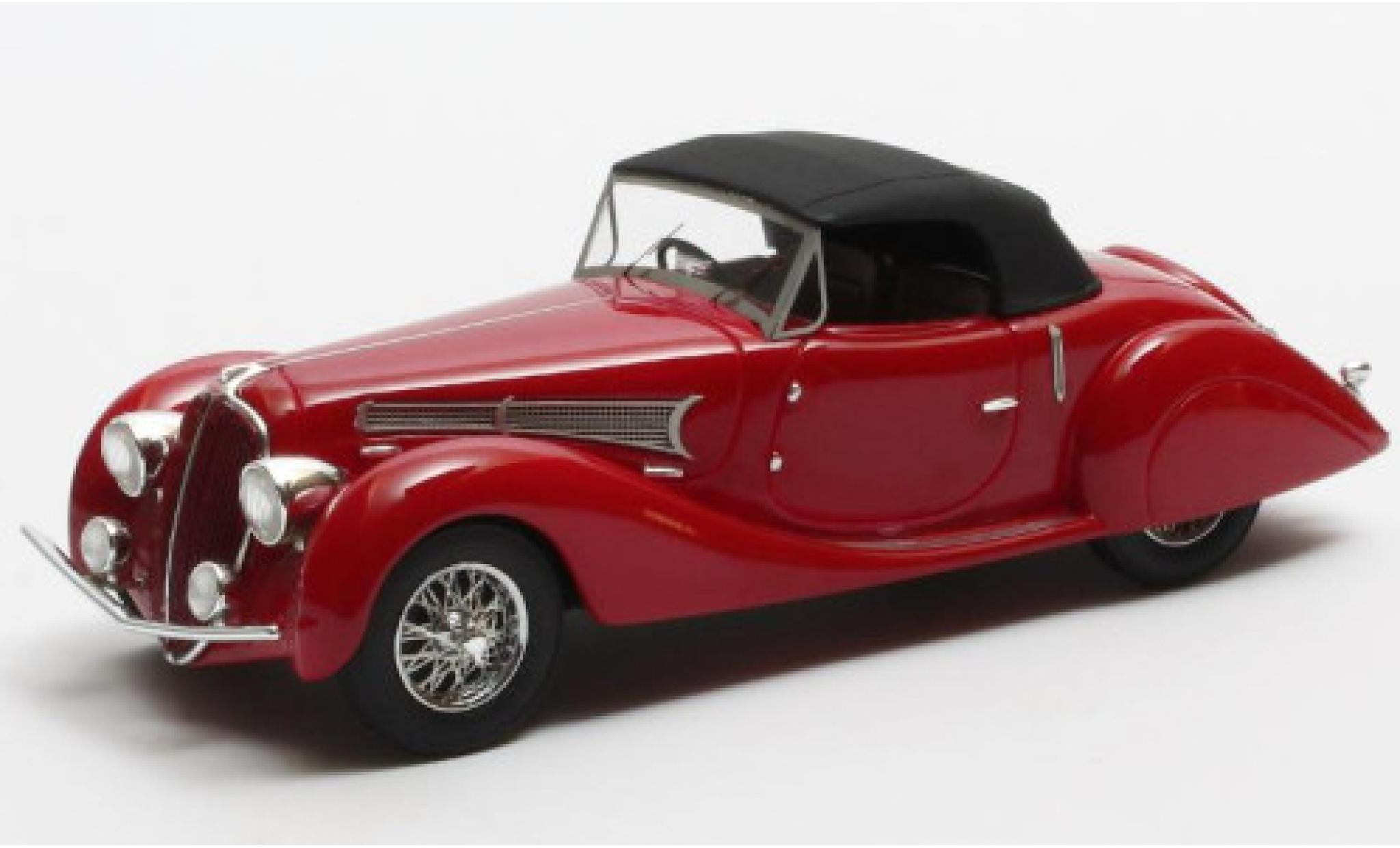 Delahaye 135 1/43 Matrix MS Grand Sports Roadster Figoni Falaschi red/black RHD 1939 diecast model cars