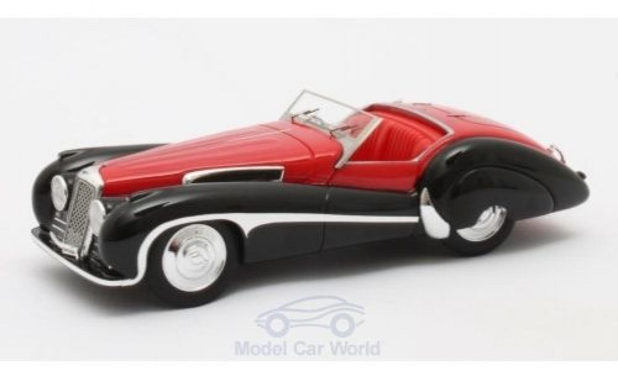 Jaguar SS 1/43 Matrix 100 red/black 1939 Roadster Vanden Plas diecast model cars