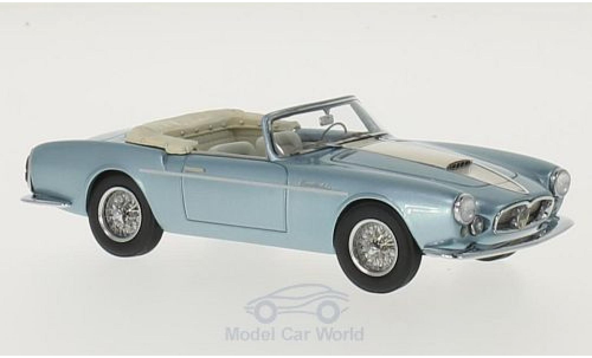 Maserati A6 1/43 Matrix G 2000 Gran Sport Spyder Frua metallic blue/beige 1957 Louwman Museum Collection diecast model cars