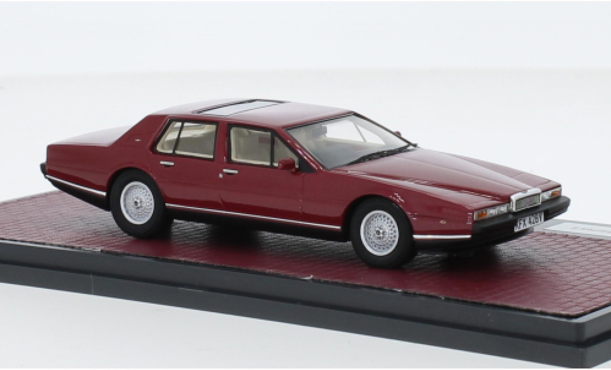 Aston Martin Lagonda 1/43 Matrix S2 metallise red fonc&eacute; RHD 1980 diecast model cars