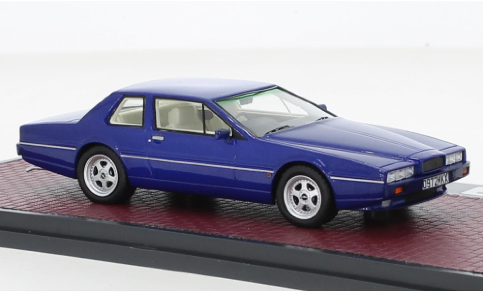 Aston Martin Lagonda 1/43 Matrix SWB Virage metallise blue RHD 1986 diecast model cars