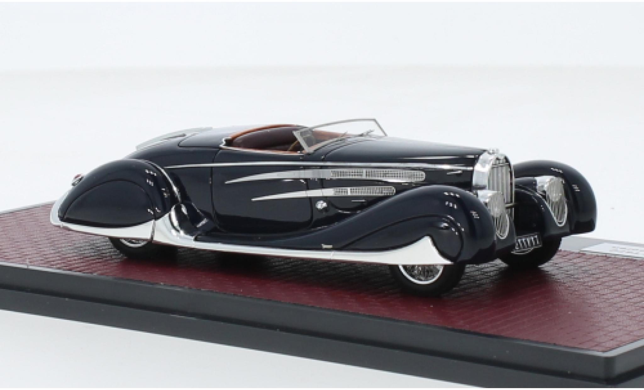 Bugatti 57 1/43 Matrix TC VanVooren cabriolets blue fonc&eacute; RHD 1939 diecast model cars